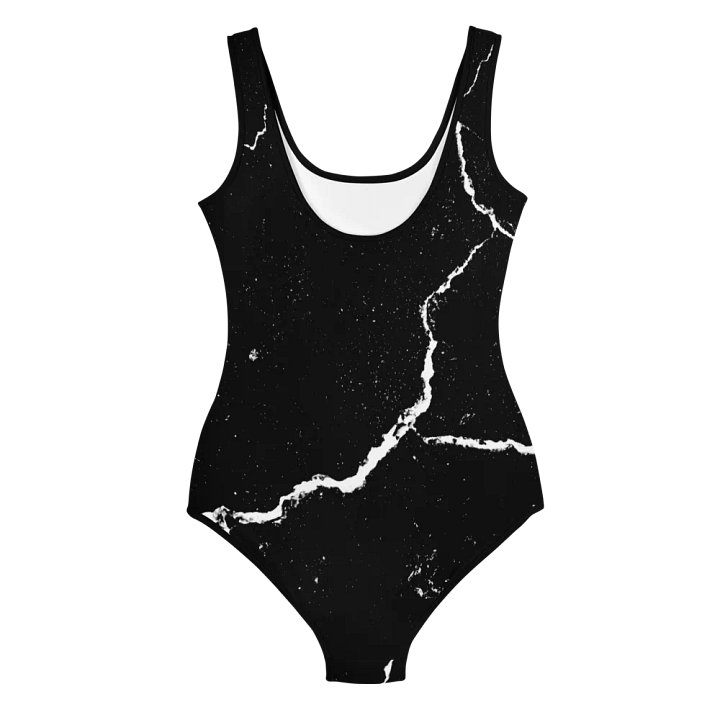 Cracked Monochrome Youth Swimsuit product image (2)