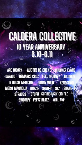 EXCITED TO ANNOUNCE🪩@AustinDeChene WILL BE OPENING DAY 2 OF THE 10-YEAR ANNIVERSARY EVENT FOR THE @CalderaCollectiveArt FESTI...