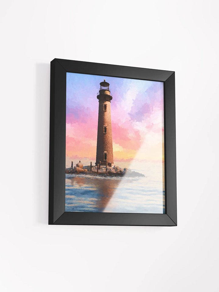 Sand Island Lighthouse – Mobile Alabama Studio Framed Print product image (2)