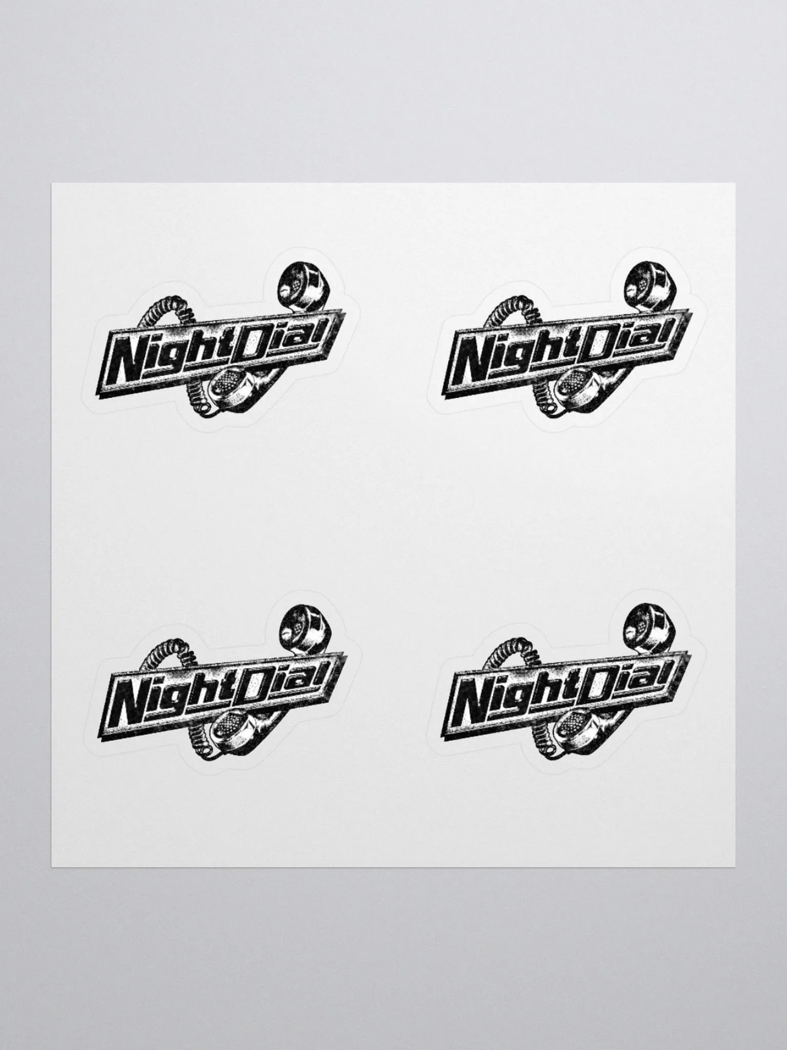 NIGHT DIAL Kiss Cut Stickers product image (1)