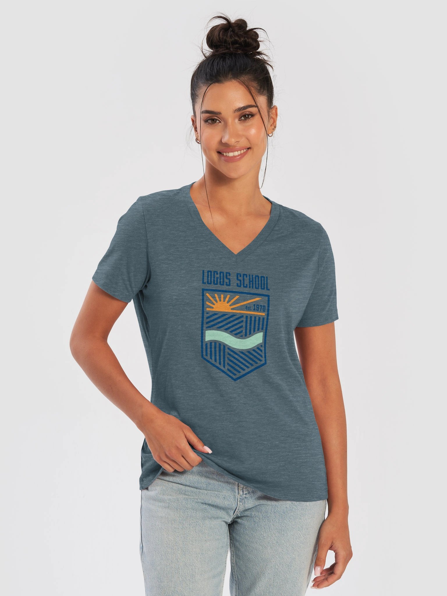 Logos School Crest Tee (women's fit) - Bella + Canvas product image (9)
