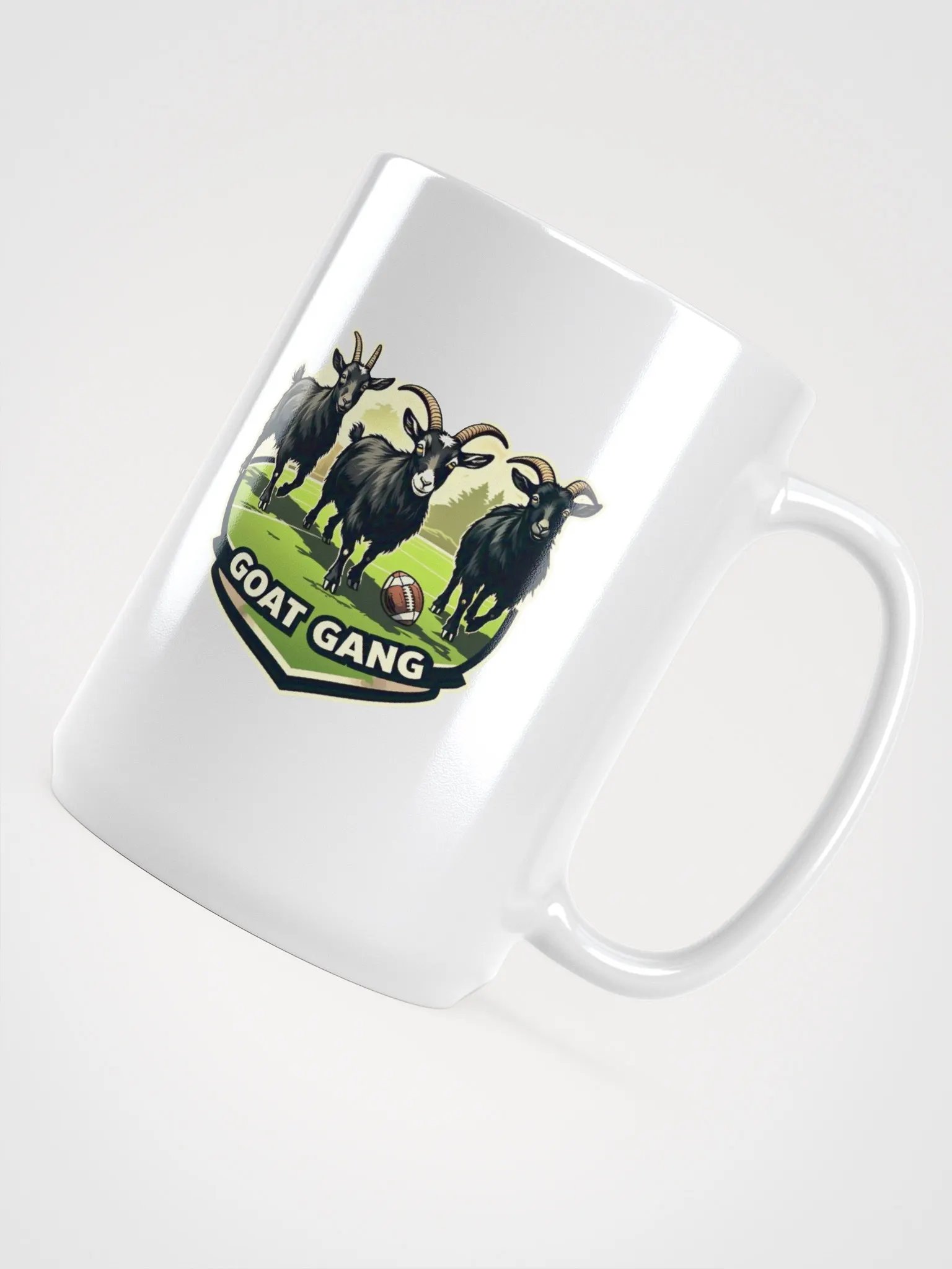 Goat Gang Football ( Glossy Mug ) product image (4)