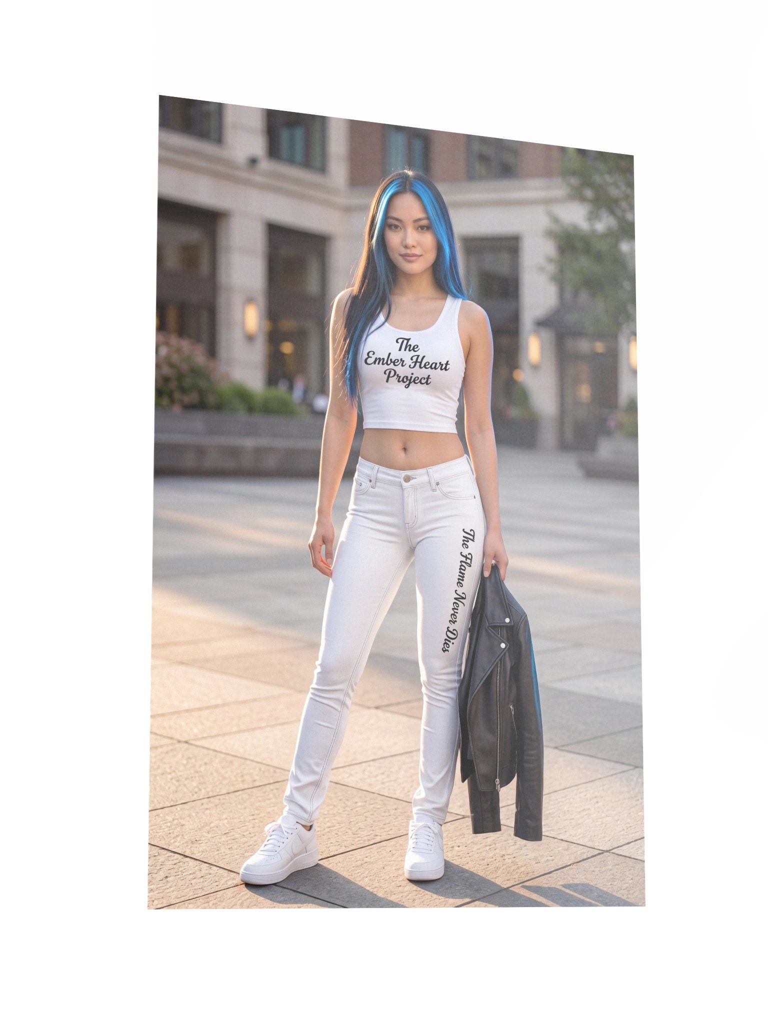 The Ember Heart Project Blue-Haired Street Style Poster product image (6)