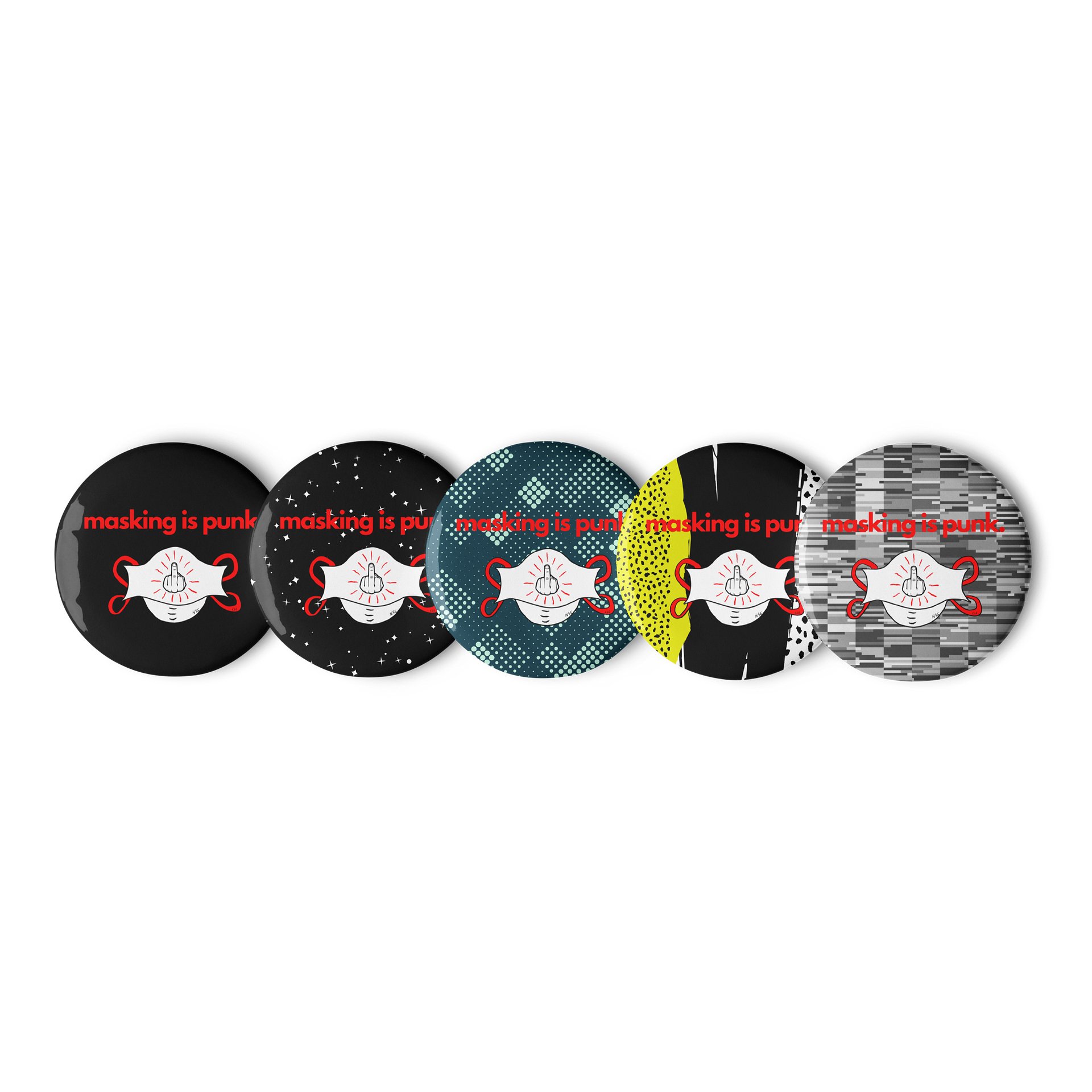 Masking Is Punk button product image (1)