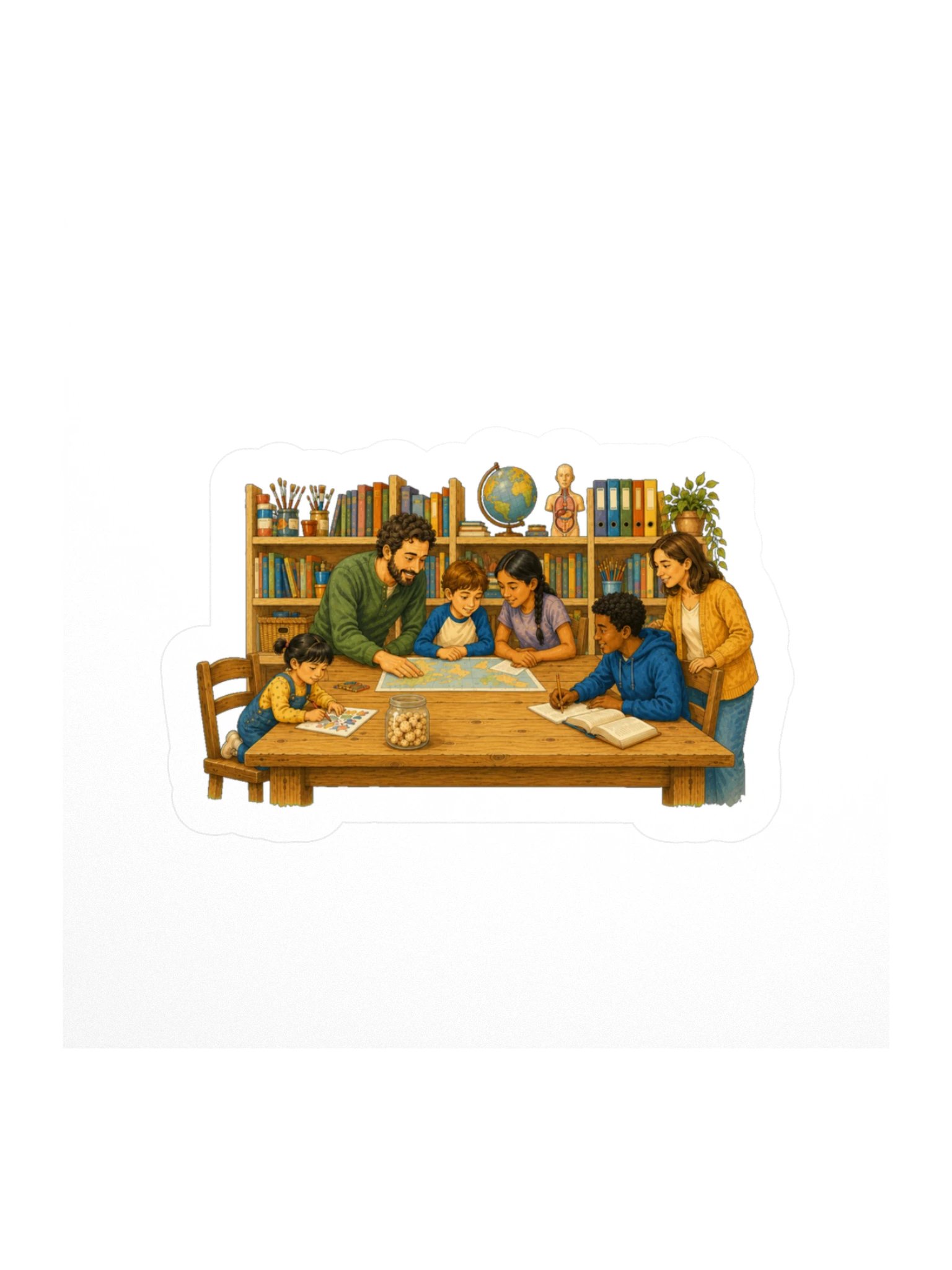 Our Common Table — Table Scene Sticker product image (1)