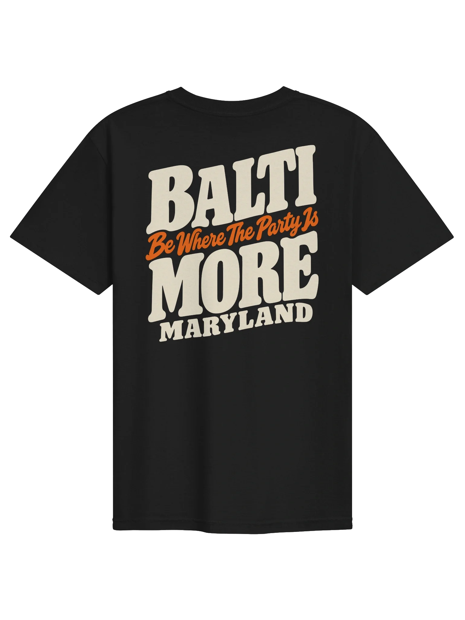 Fantasm Baltimore Nights Premium Tee, Black, Back view