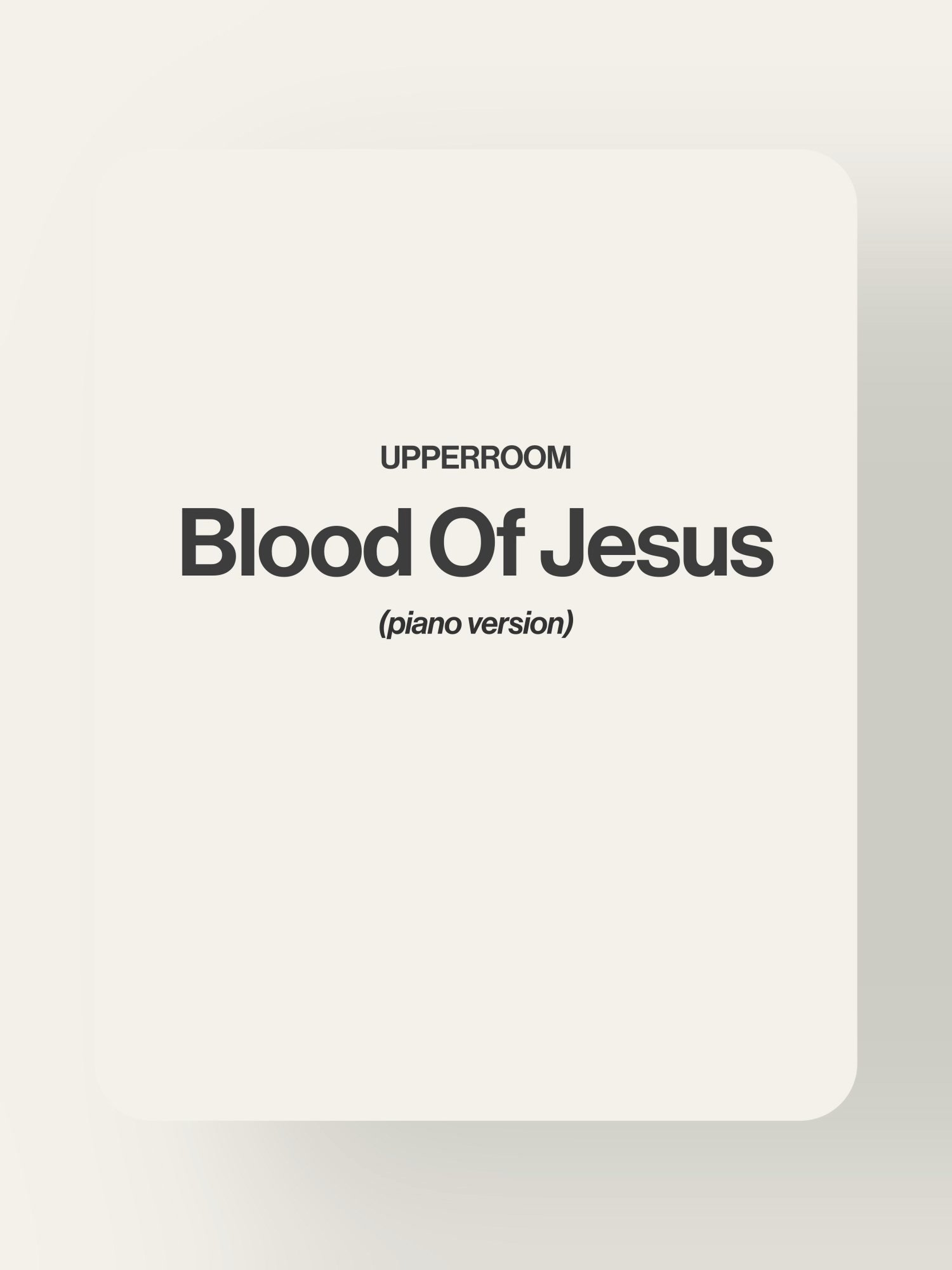 Blood Of Jesus - Upperroom product image (1)