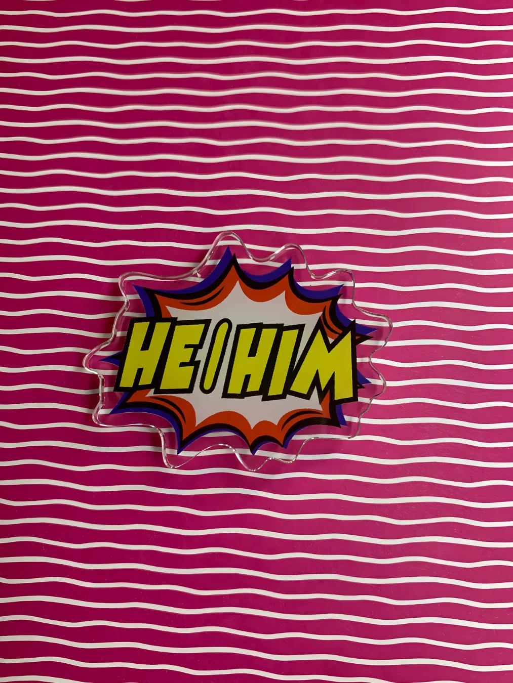 Comic Book Pronoun Pins product image (1)