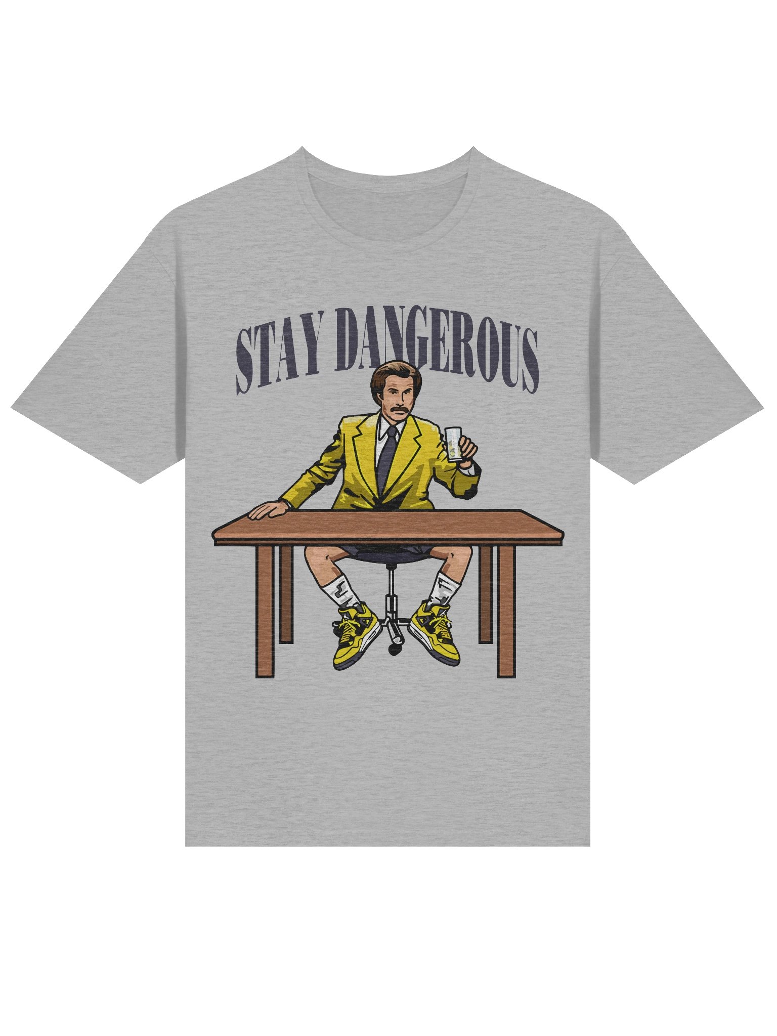 Stay Dangerous – Retro Yellow Suit Edition – Gildan Softstyle T-Shirt product image (2)