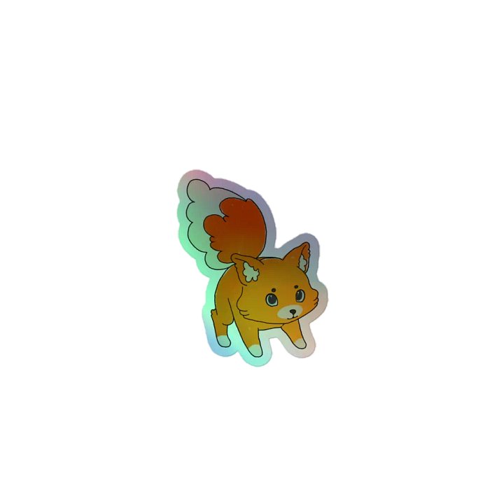 Crayon Fox Shiny Sticker product image (1)