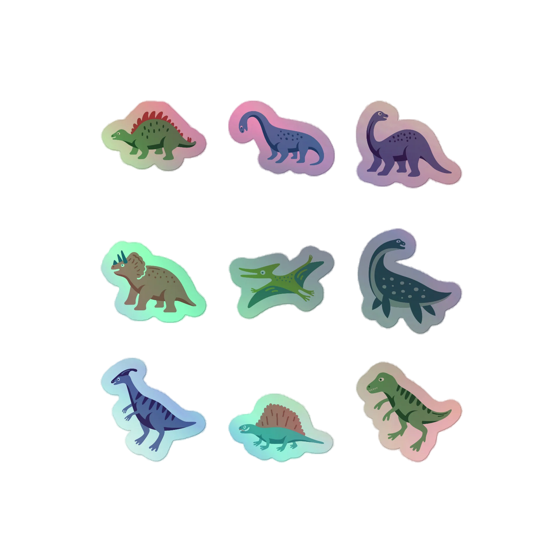 Dino Delight Holographic Sticker Pack product image (1)