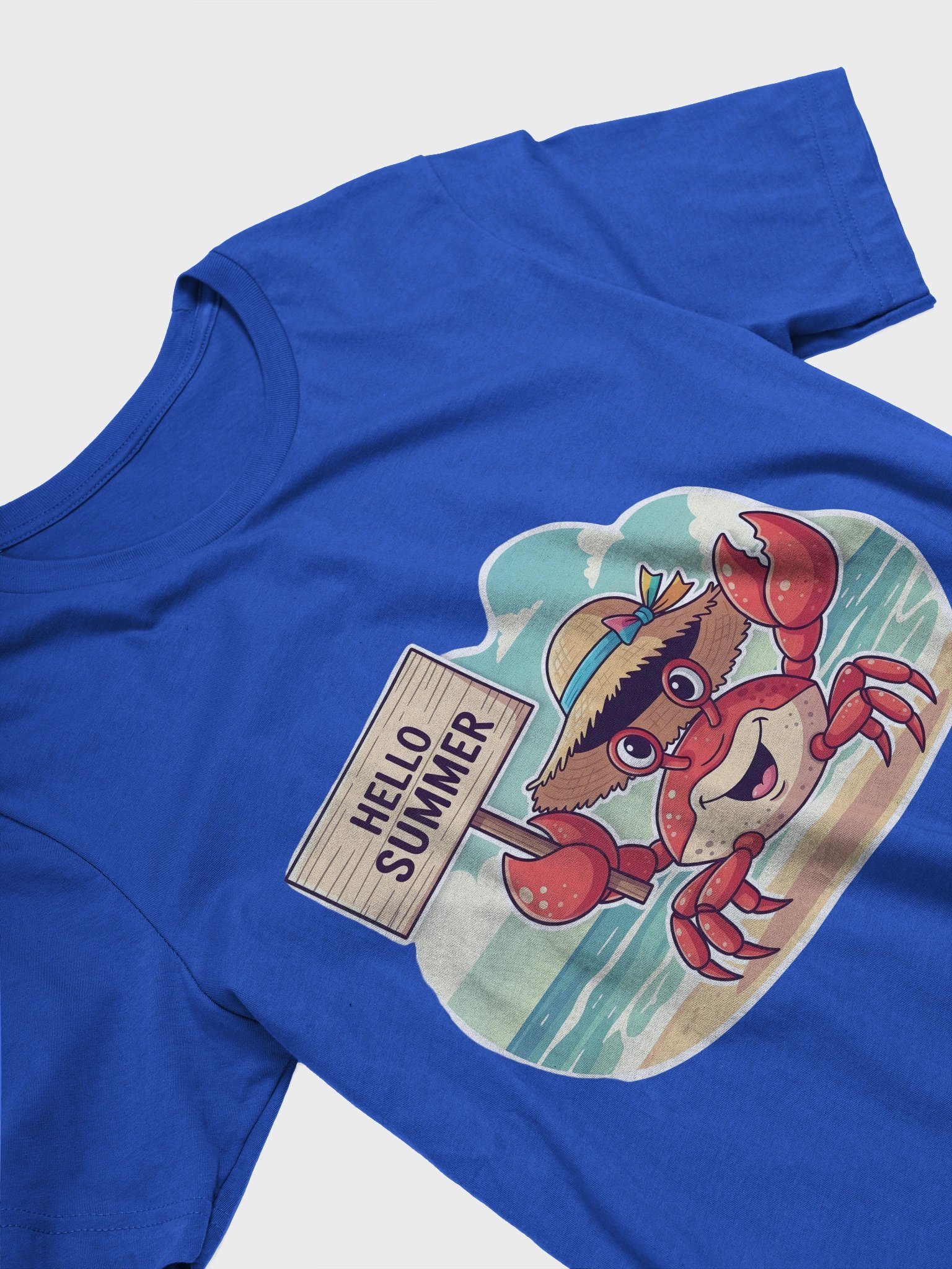 Hello Summer Crab Beach T-Shirt product image (28)