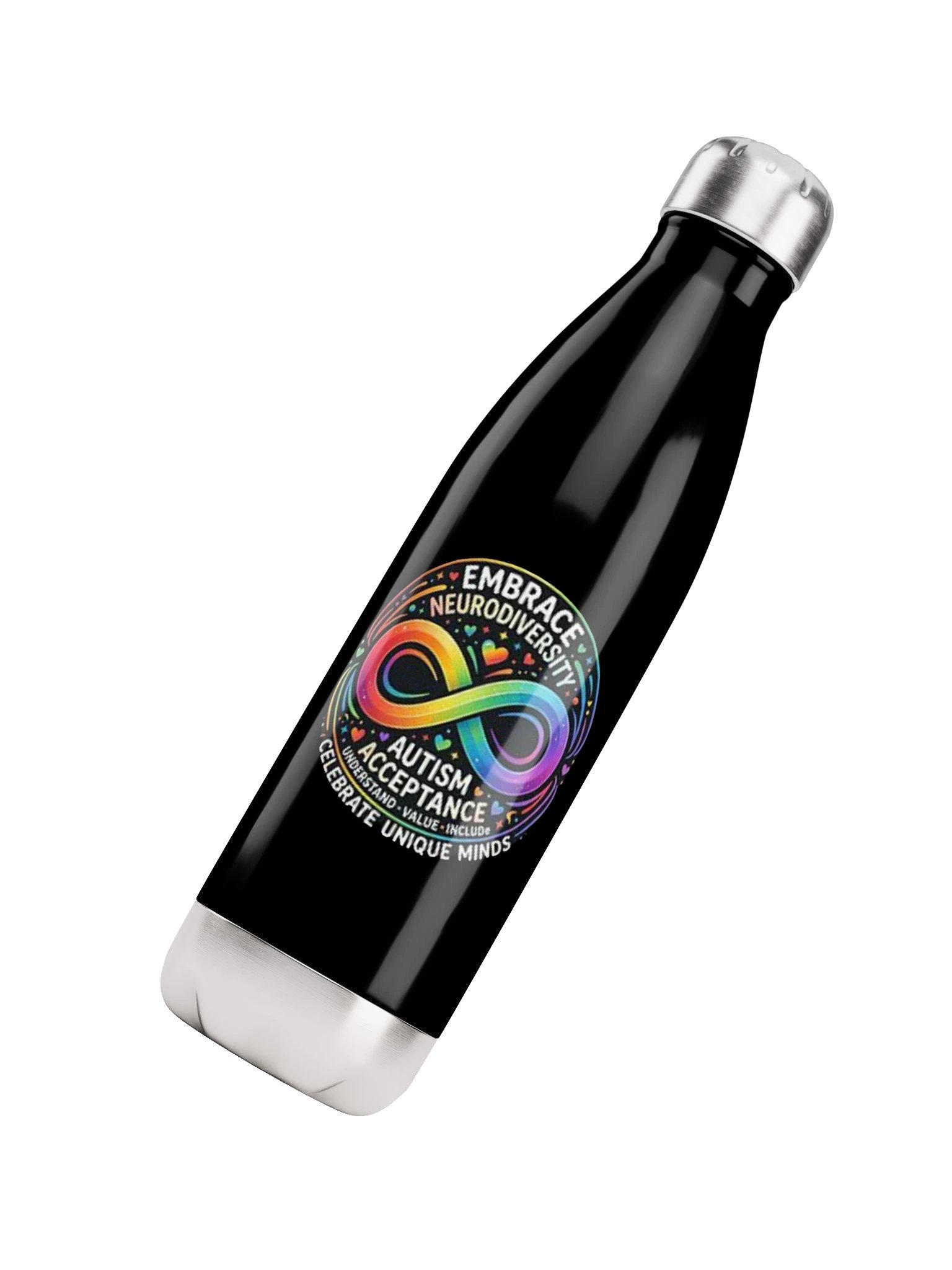 Autism Embrace Stainless Steel Water Bottle product image (4)