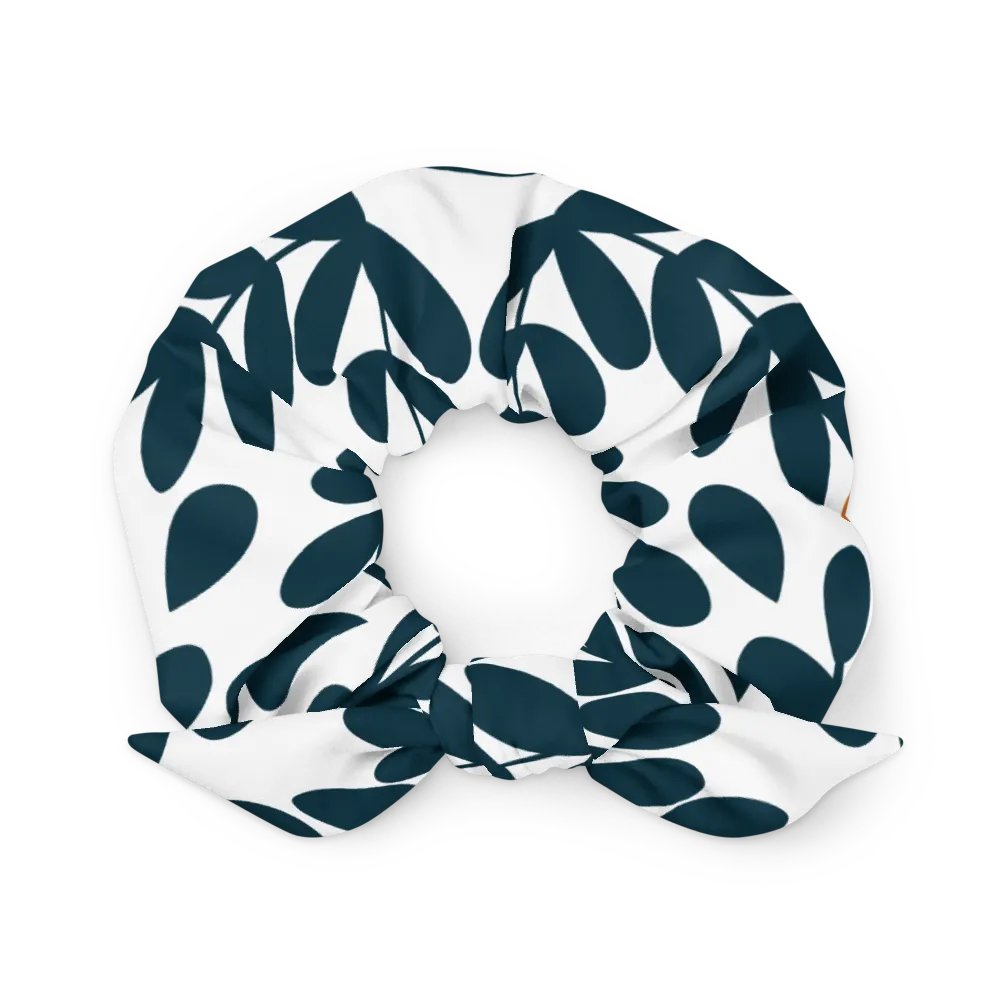 Breezy Blue Leaf All-Over Scrunchie product image (1)