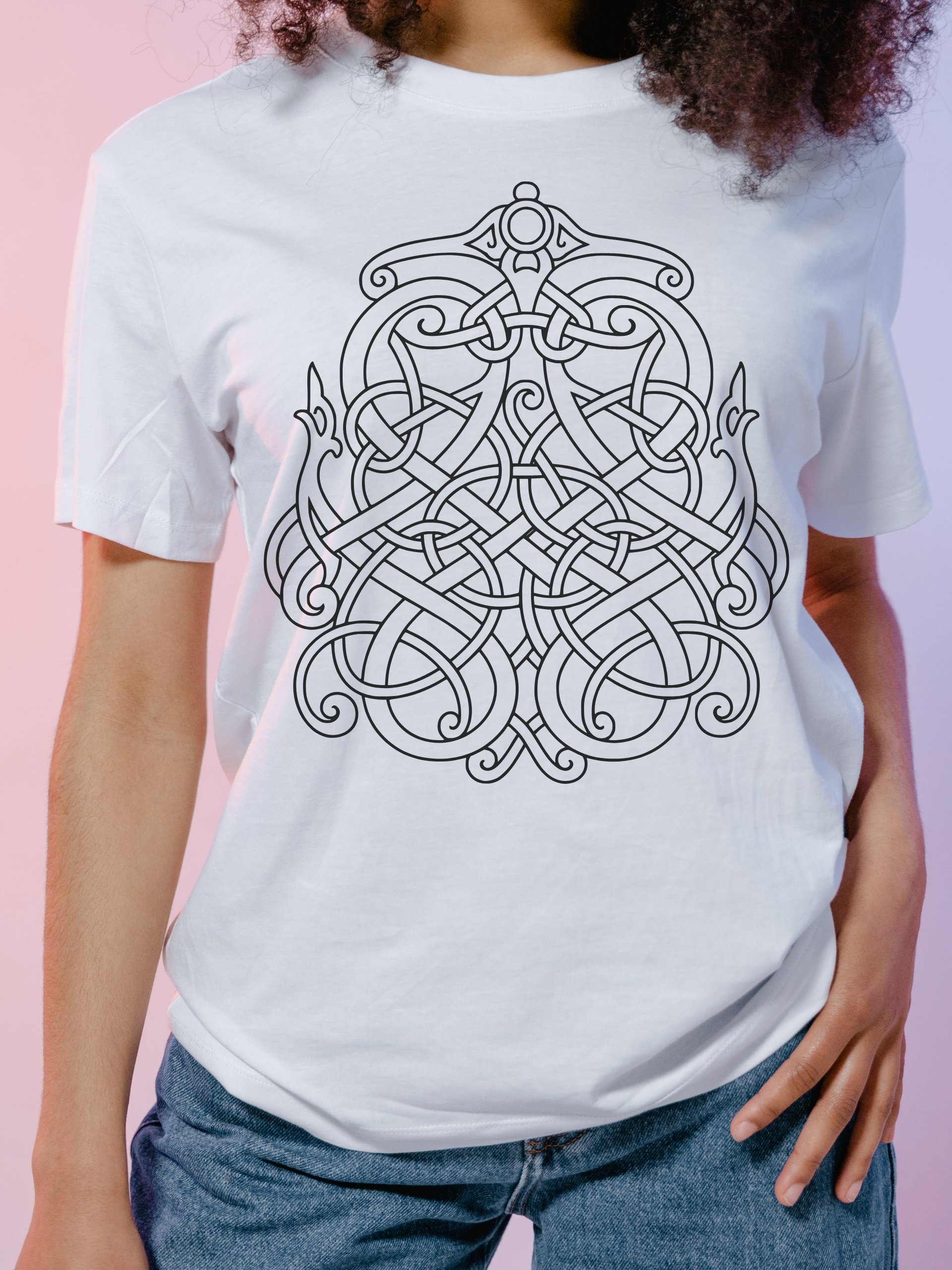 Graphic Inspired by rune stone from Uppland, Sweden - Comfort Colors Heavyweight Unisex cotton T-shirt product image (24)
