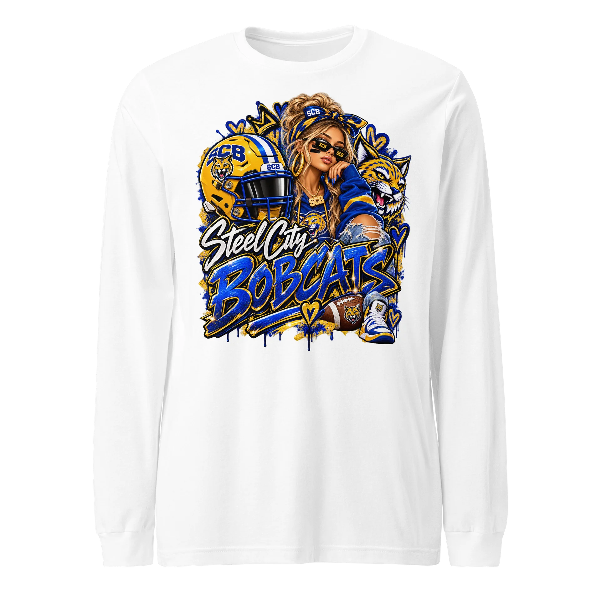 Women’s Steel City Bobcats Football Graphic Tee 3 product image (1)