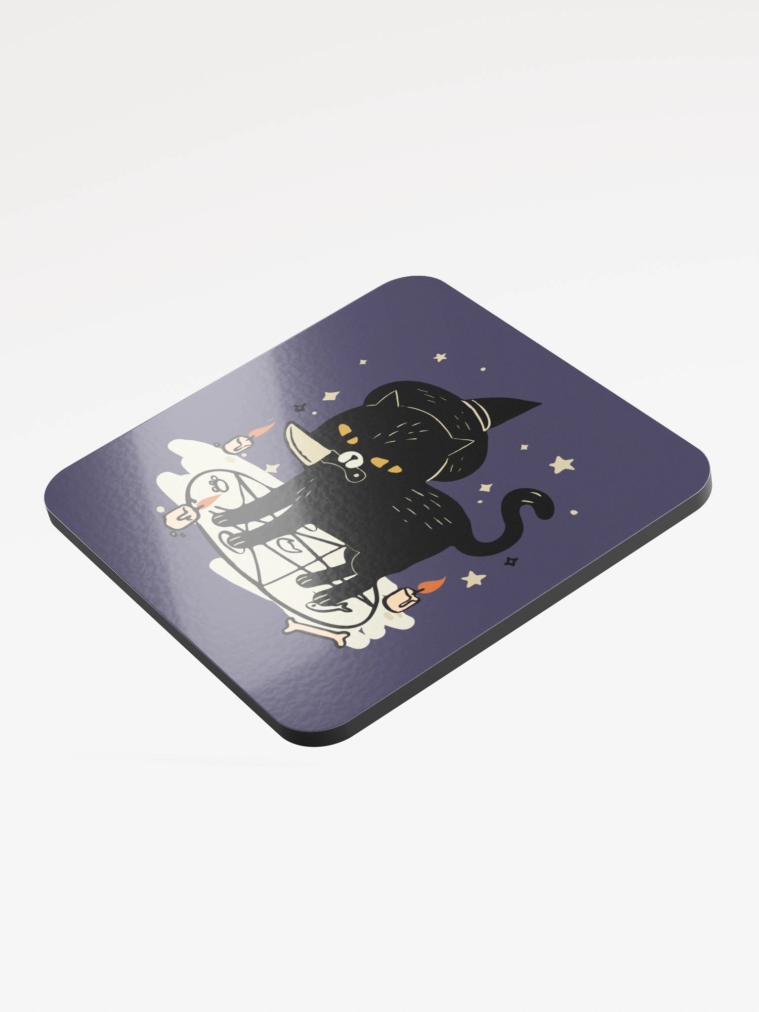 Spilt Milk Glossed Cork Coaster product image (3)