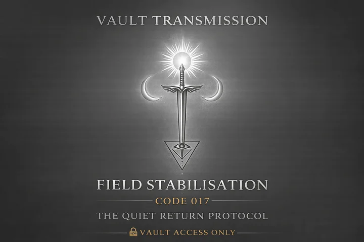 VAULT DROP: FIELD STABILISATION CODE 017 The Quiet Return Protocol product image (1)