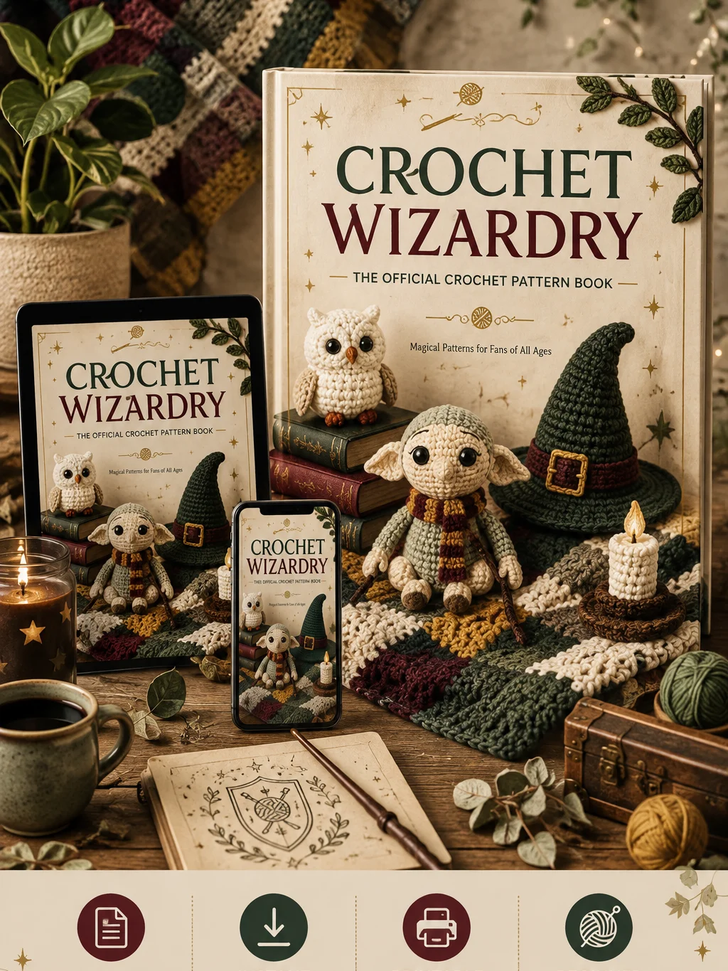 Magical Crochet Patterns PDF – Whimsical Amigurumi, Cozy Accessories & Enchanted Crafts product image (1)