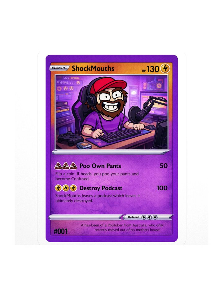 Trading Card #001 - SHOCKMOUTHS product image (3)