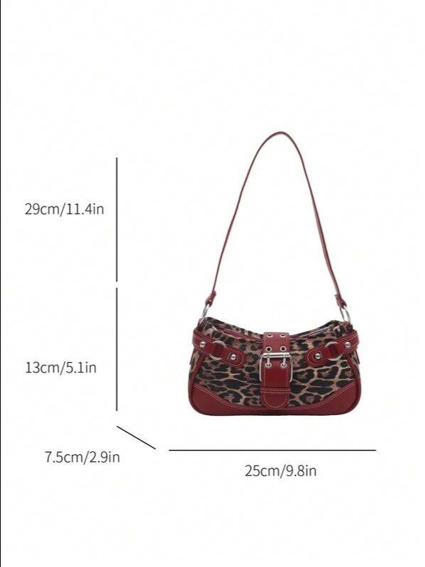 Medium Baguette Bag with Buckle Closure | ADLEST product image (4)
