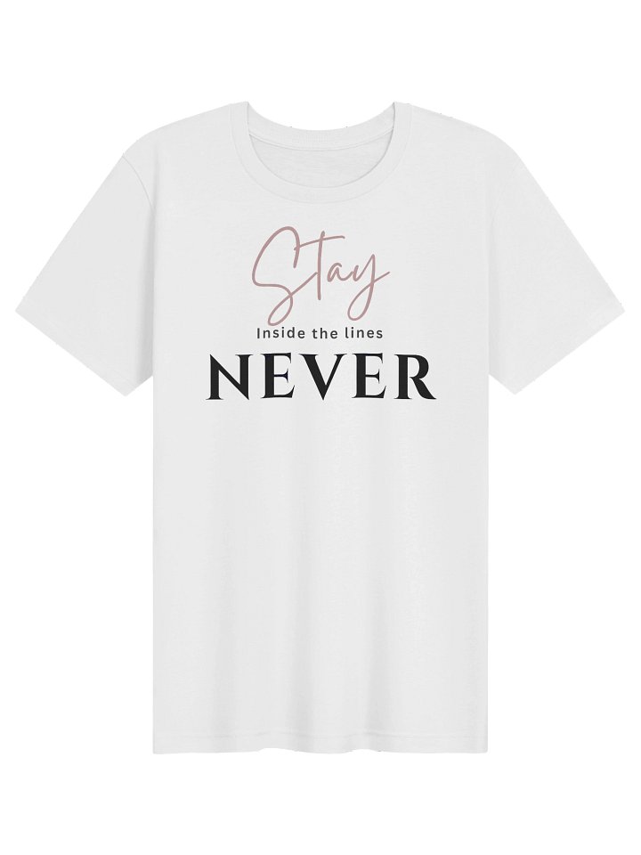 Stay Inside the Lines Never Tee| Gothic Tattoo-Style By Inkthorn Studio product image (2)