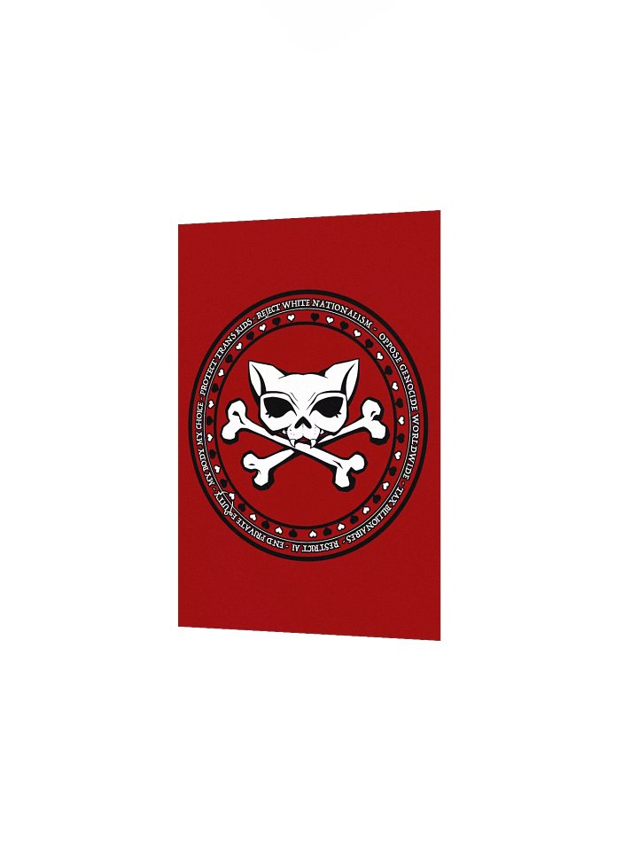 My Politics Kat Skull Red Poster product image (14)