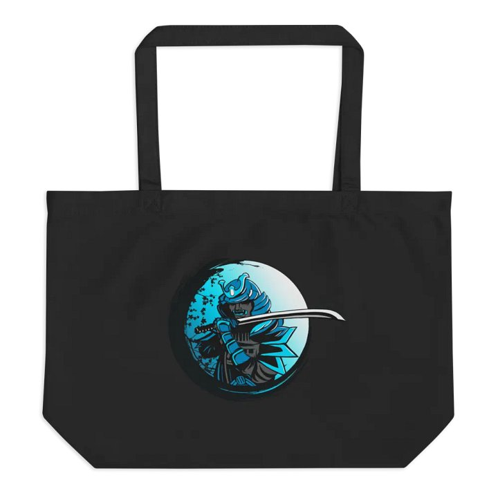 Moonlit Samurai Organic Tote Bag product image (1)