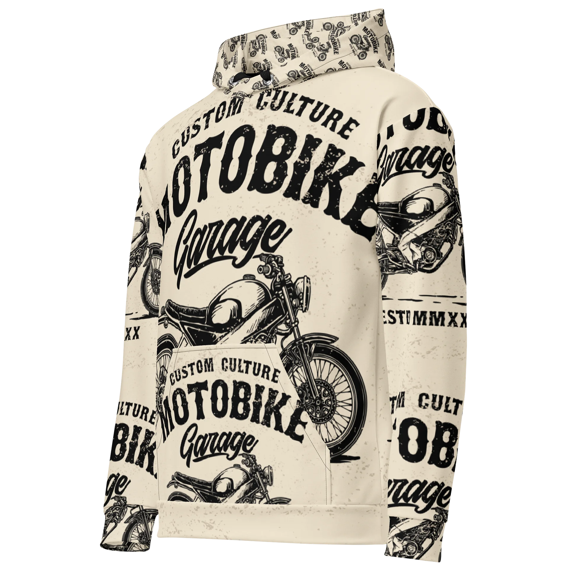 Vintage Motobike Garage Unisex Hoodie product image (3)