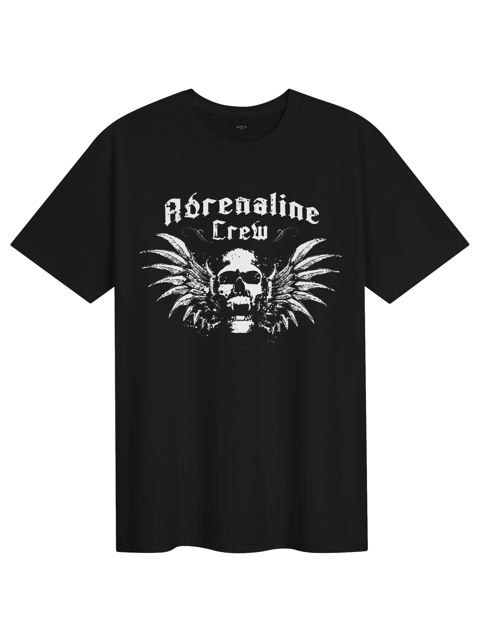 Adrenaline Crew Classic Skull T-Shirt – Black product image (1)
