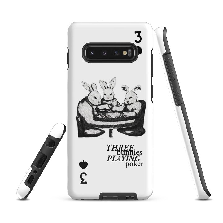 Three Bunnies Playing Poker Samsung® Case product image (1)