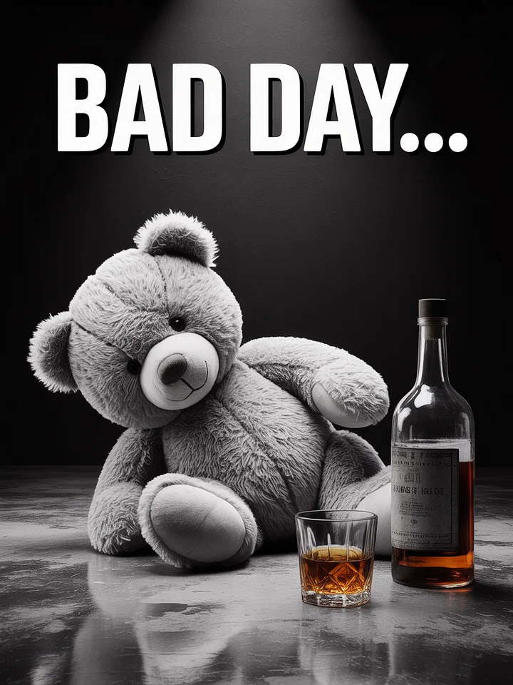 Dramatic Teddy Bear Framed Poster product image (1)