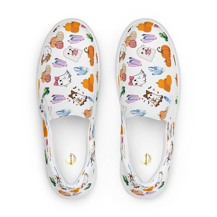 Cartoon Halloween Canvas Slip-Ons product image (1)