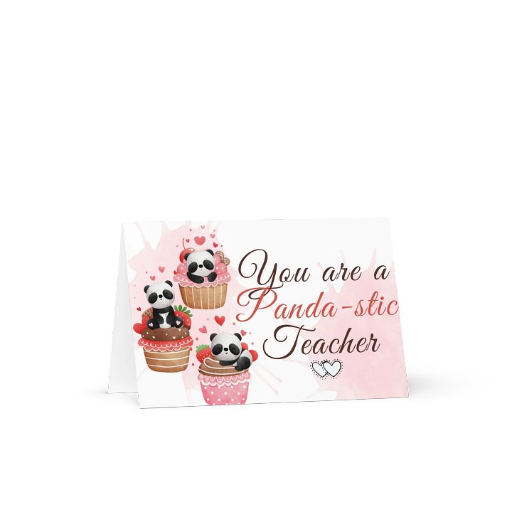 You are a panda-stic teacher greeting card product image (2)