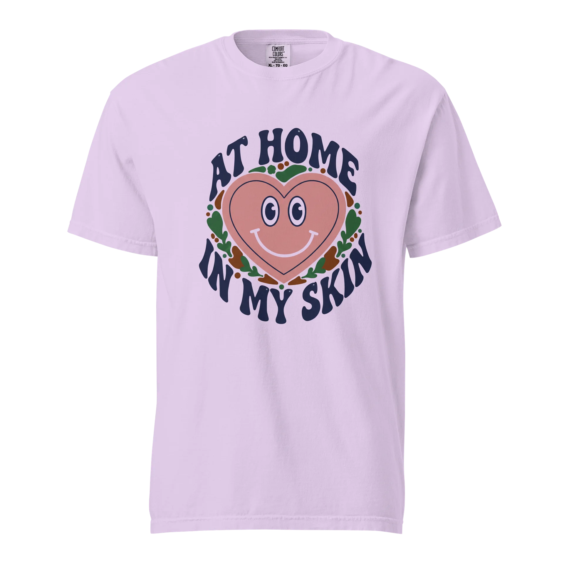 “At Home In My Skin” Pink T.-Shirt product image (1)