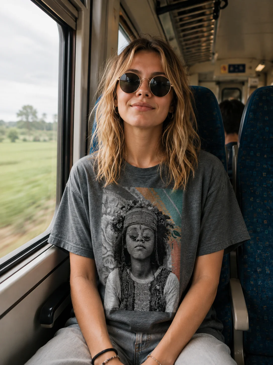 Bali Future Portrait Graphic Tee product image (1)