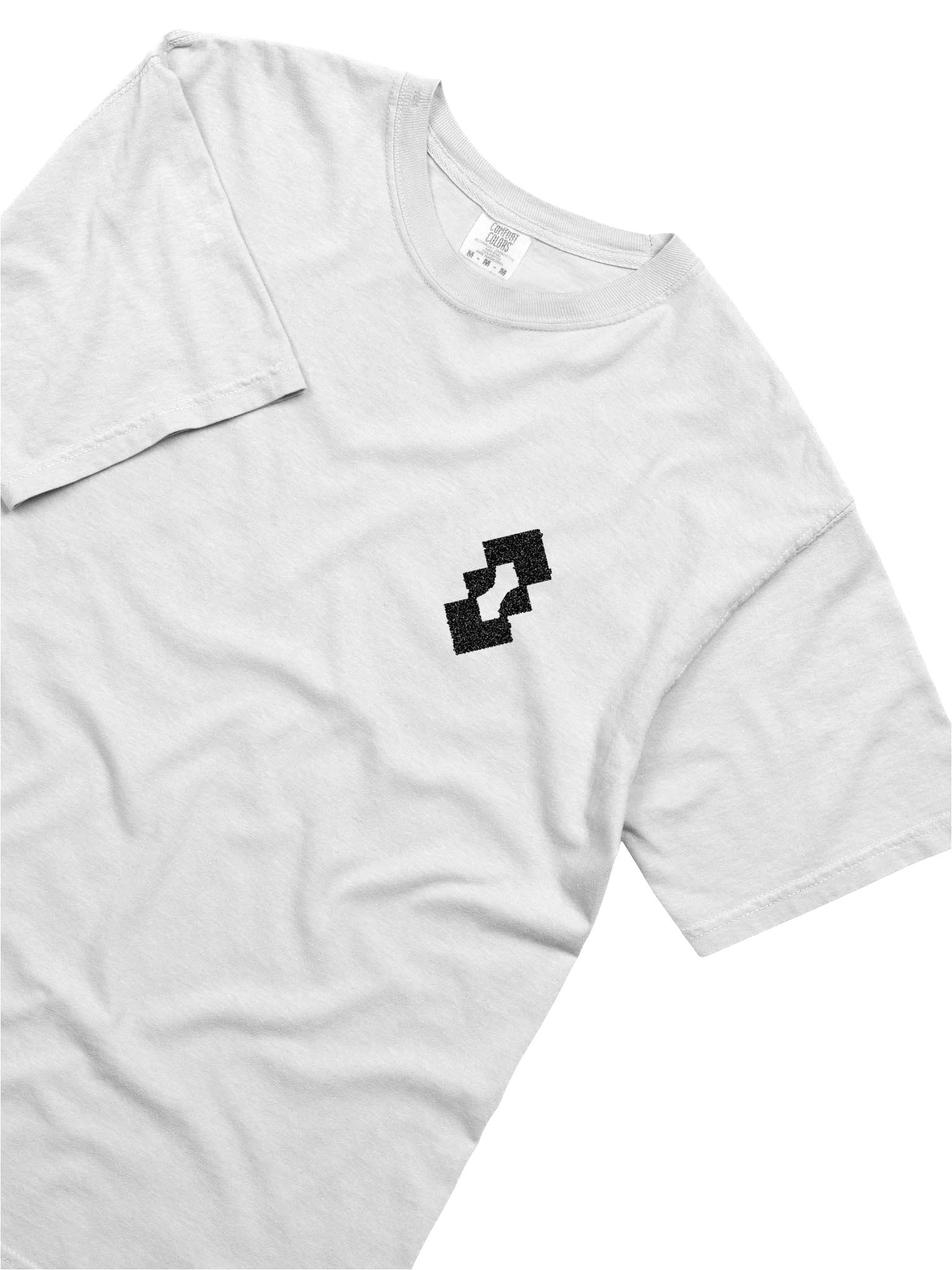 Dystopian Embroidered T-Shirt (White) product image (5)