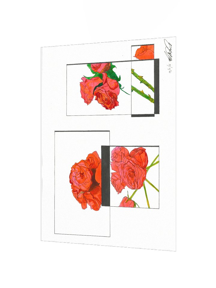 Geometric Rose Garden Poster(Landscape) product image (2)