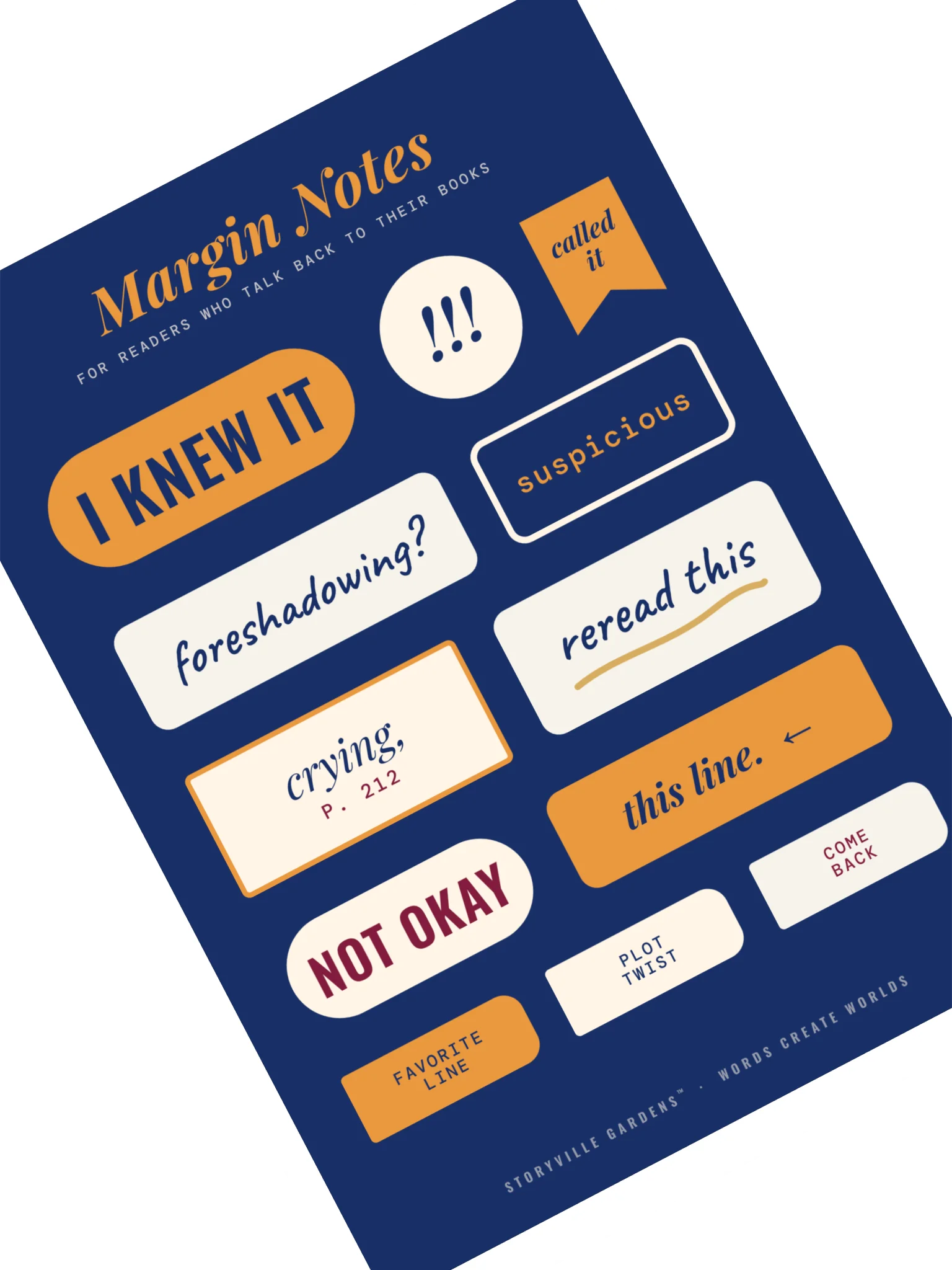 Margin Notes Sticker Sheet product image (1)
