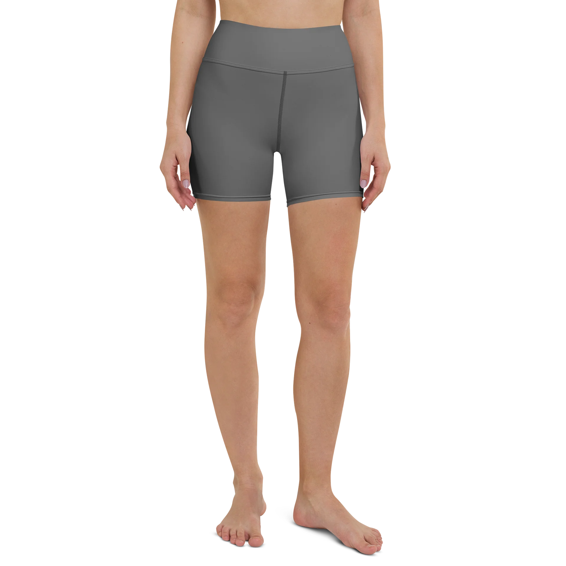 His House Womens Yoga Shorts - Grey product image (2)