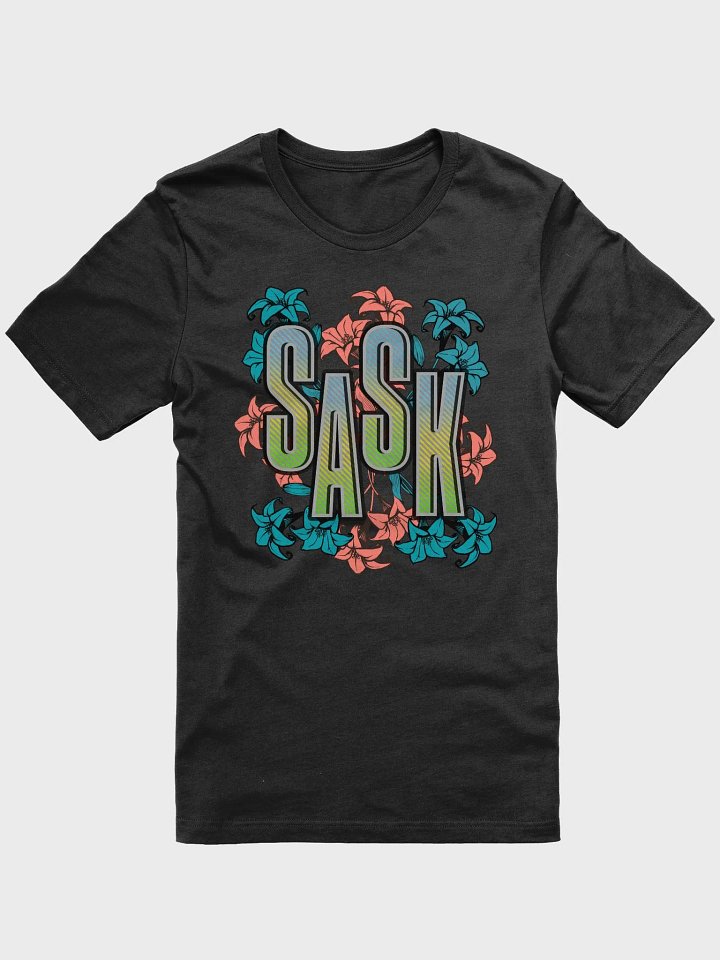 Sask Saskatoon Saskatchewan Floral Gradient T-Shirt product image (1)