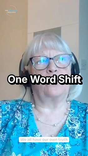 “This is THE truth” invites an argument. “This is MY truth” doesn’t.

Carol Anne Cooper on the one-word shift that changed ho...