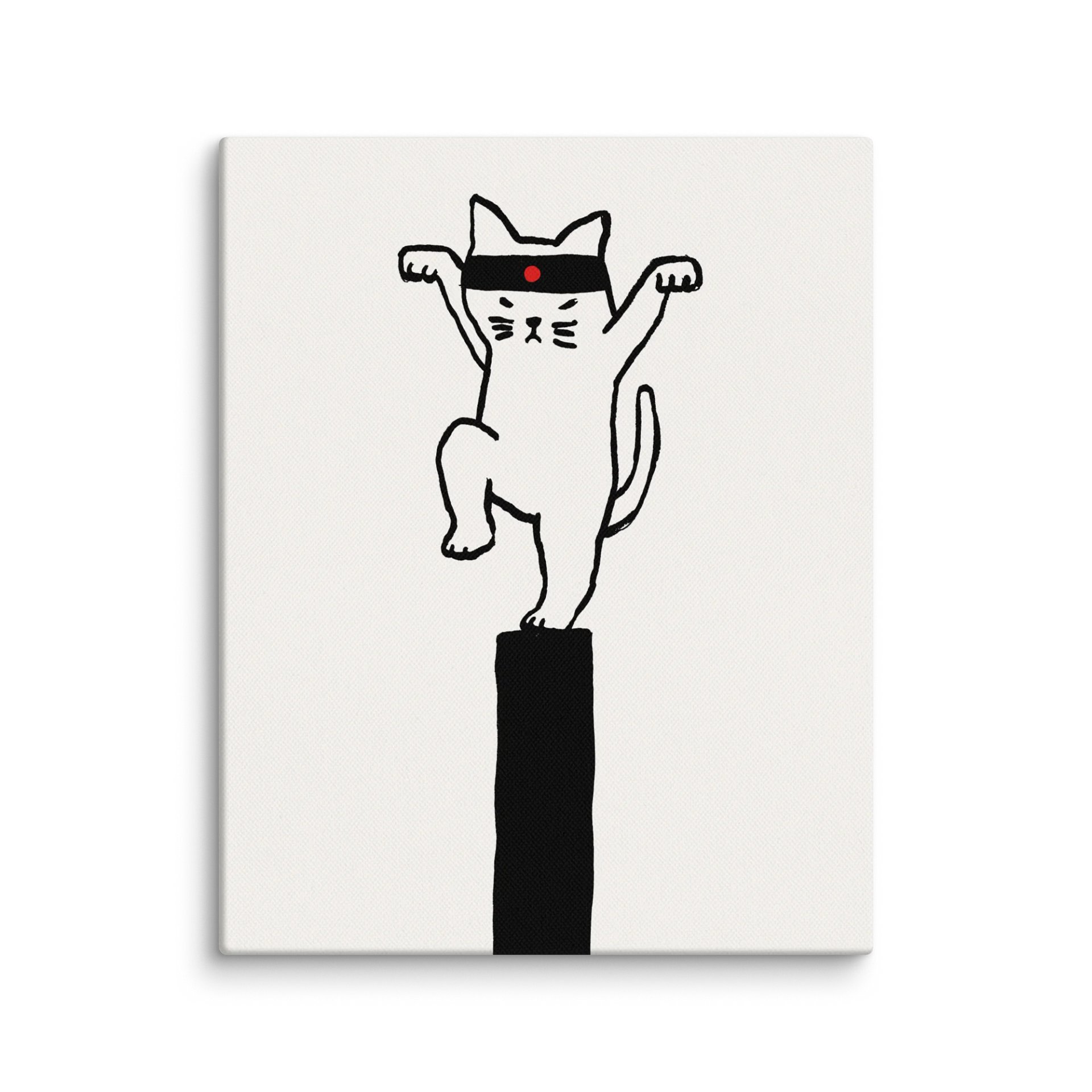 Karate cat canvas art print product image (25)