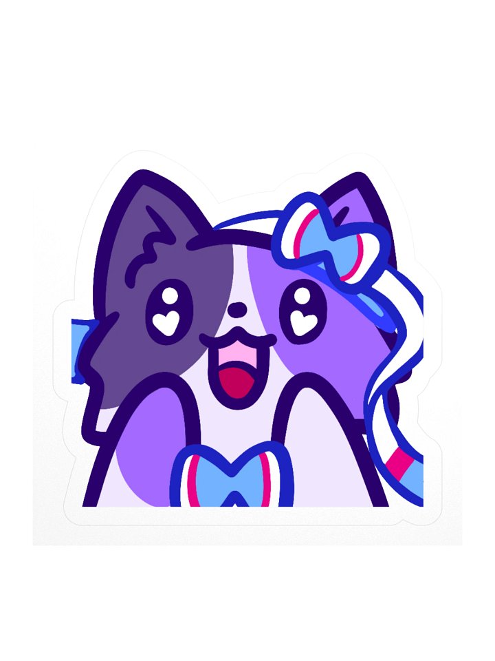 Sylveon Cosplay Kitty Sticker product image (1)