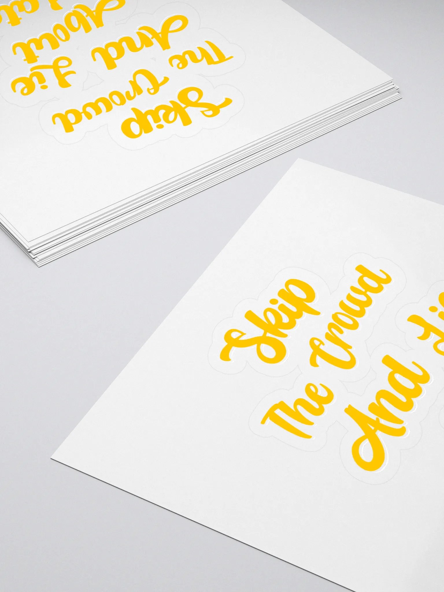 Skip The Crowd And Lie About It Later - Funny Witty Sticker product image (4)