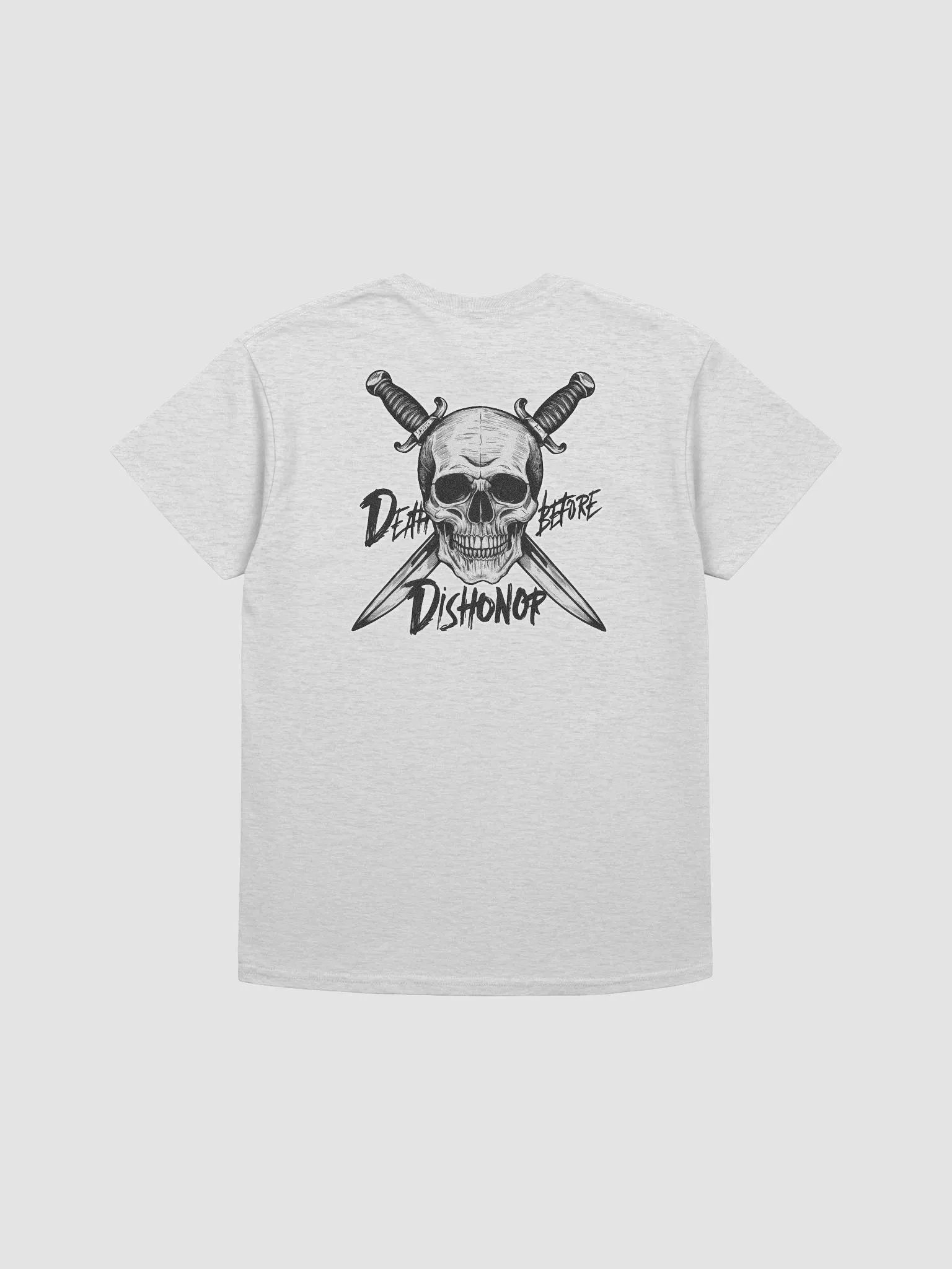 Death Before Dishonor Glow Skull And Blades T-shirt product image (17)