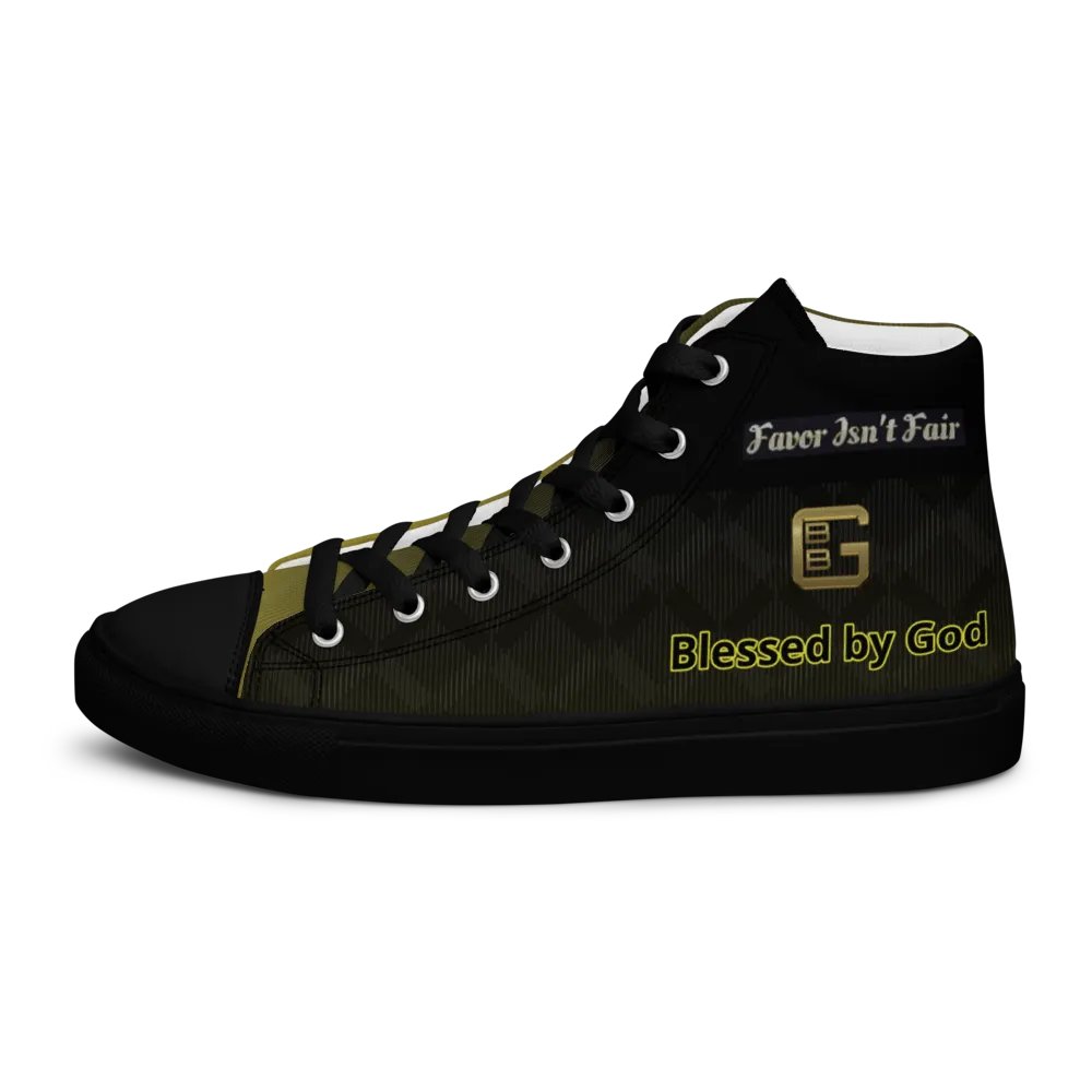 BBG Black and Gold High Tops - Black Soles product image (5)