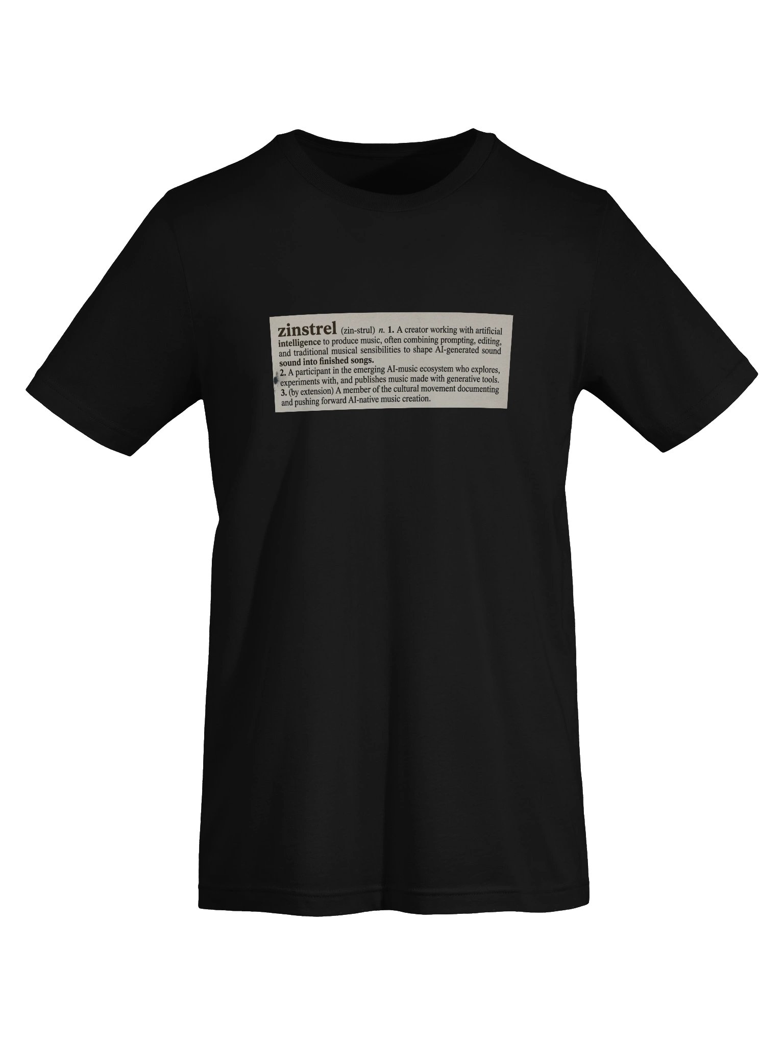 Zinstrel AI Music Dictionary Tee product image (32)