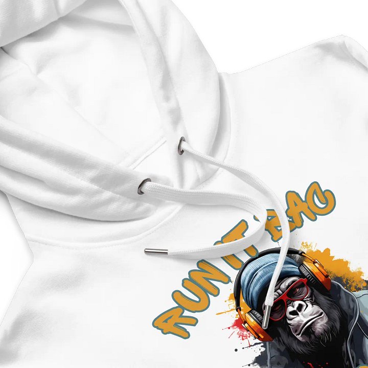 Official RUN It BAC Media White Hoodies product image (2)