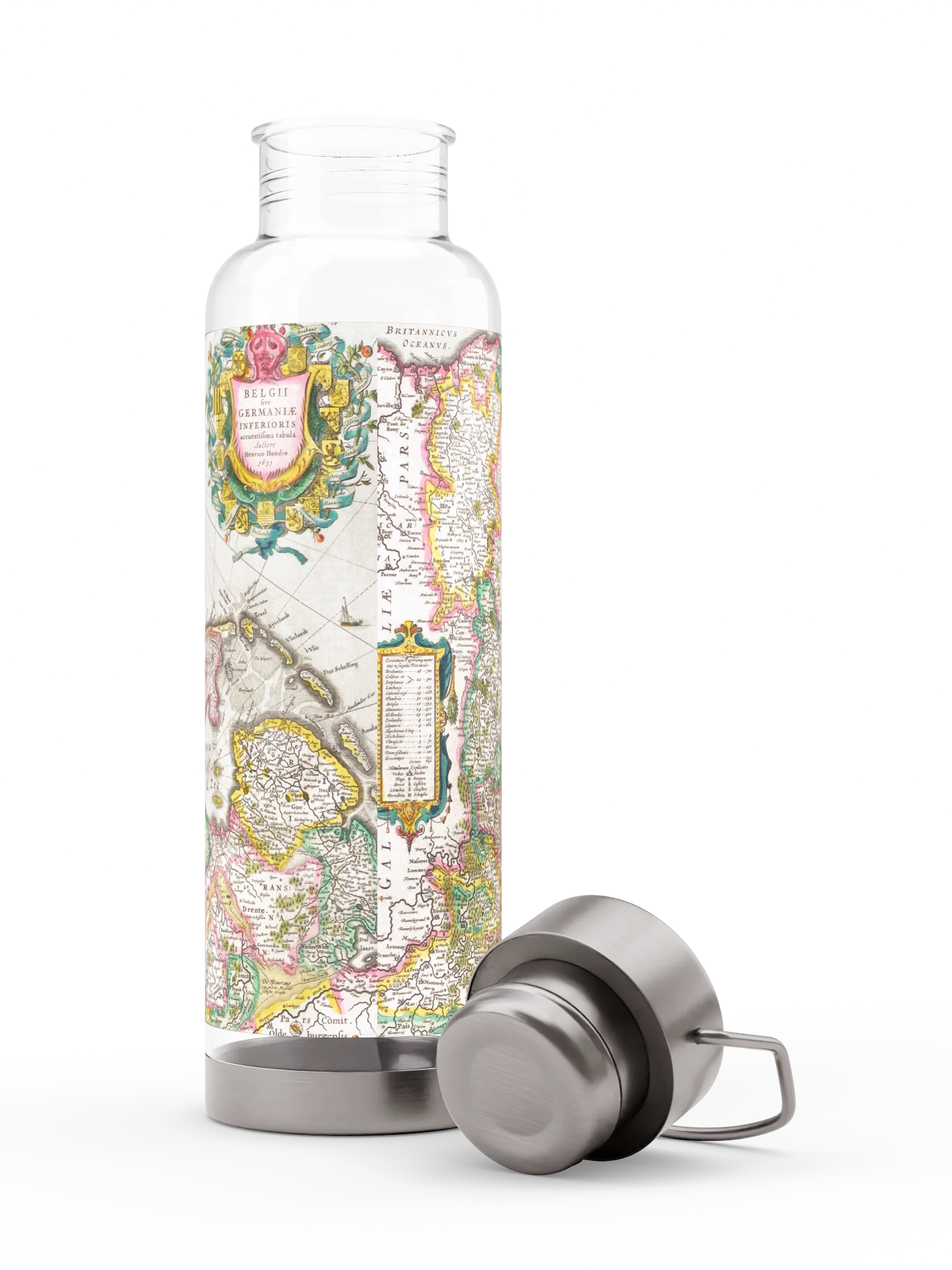 Historic Coastal Map Thor Sports Bottle product image (10)